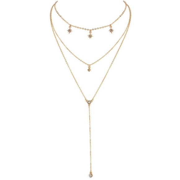 3/$25⚡️bohemian star 3 layer w/ tassel necklace - Picture 3 of 6